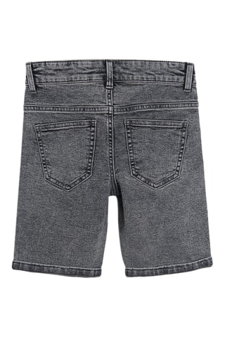 Short en jean Gris