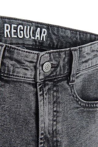 Short en jean Gris