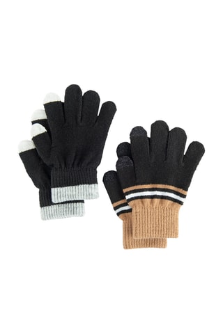 2 paires de gants - Noir