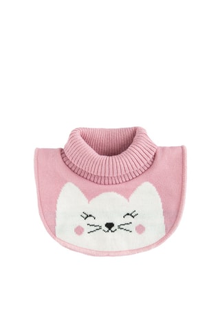 Plastron - Blanc et rose