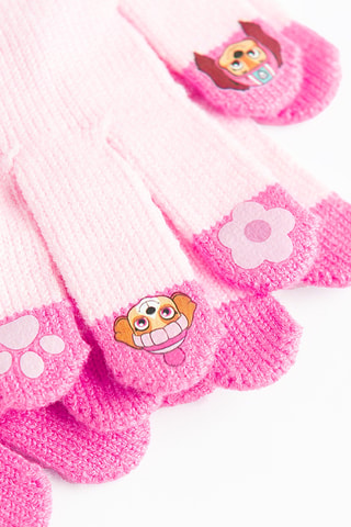 2 paires de gants Pat’Patrouille - Rose foncé