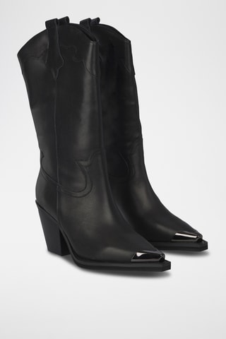 Bottes en cuir - Noir