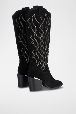 Bottes en nubuck - Noir