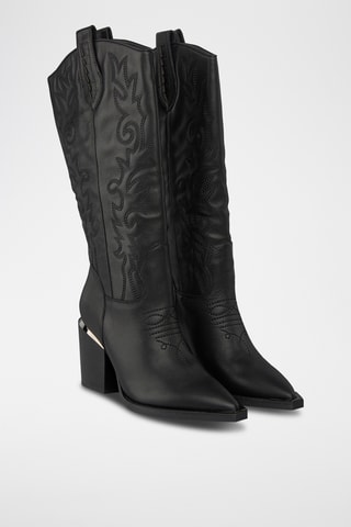 Bottes en cuir - Noir