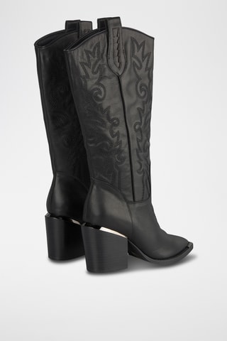 Bottes en cuir - Noir