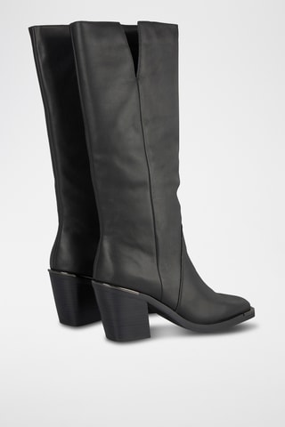 Bottes en cuir - Noir