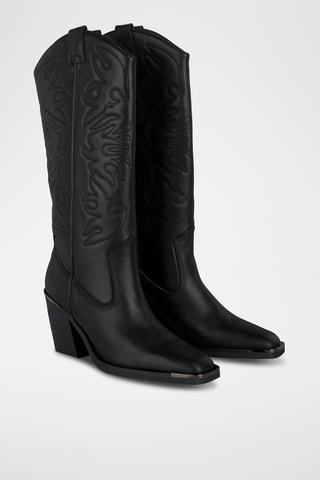 Bottes en cuir nappa - Noir