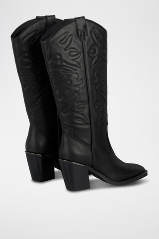 Bottes en cuir nappa - Noir