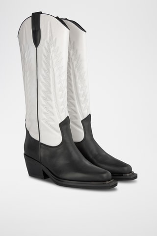 Bottes en cuir - Noir