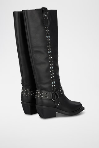 Bottes en cuir nappa - Noir
