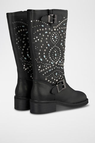 Bottes en cuir nappa - Noir