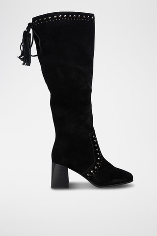 Bottes en nubuck - Noir
