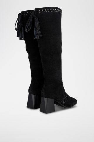 Bottes en nubuck - Noir
