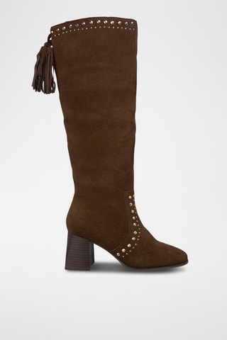 Bottes en nubuck - Camel