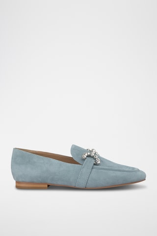 ##Mocassins en nubuck - Ciel