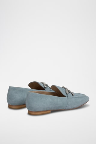 ##Mocassins en nubuck - Ciel