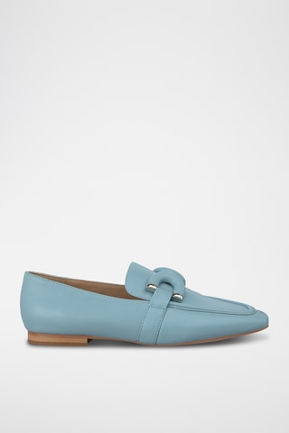 ##Mocassins en cuir nappa - Ciel