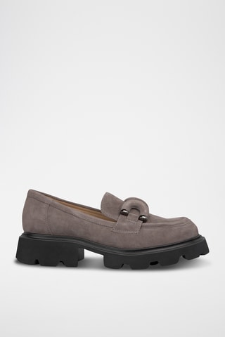 ##Mocassins en nubuck - Gris