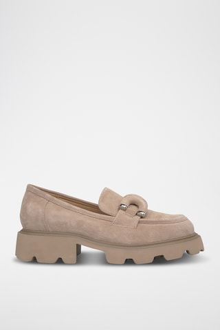 ##Mocassins en nubuck - Camel