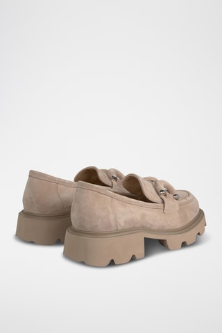 ##Mocassins en nubuck - Camel
