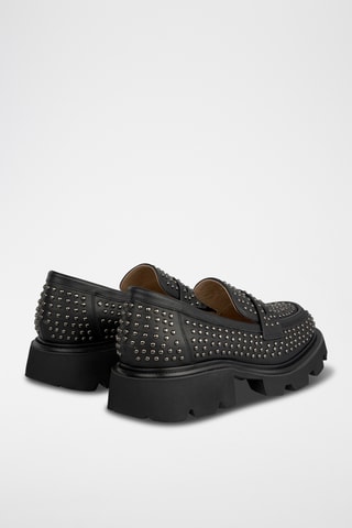 ##Mocassins en cuir nappa - Noir