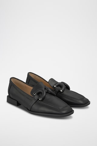 ##Mocassins en cuir nappa - Noir
