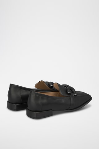##Mocassins en cuir nappa - Noir