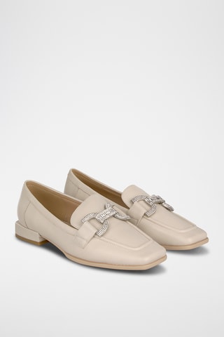 ##Mocassins en nubuck - Taupe