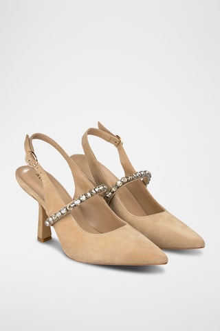 Escarpins en nubuck - Beige