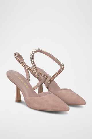 Escarpins en nubuck - Rose