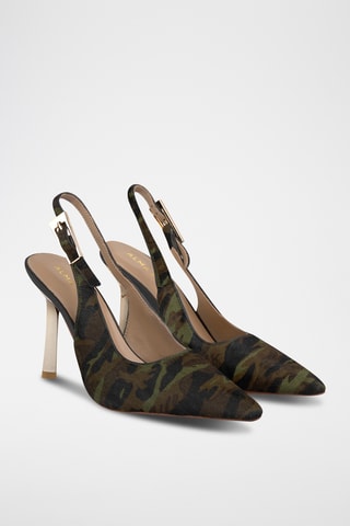 Escarpins en nubuck - Kaki