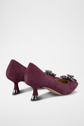 Escarpins en nubuck - Bordeaux