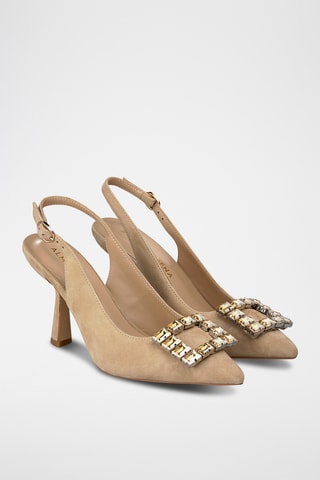 Escarpins en nubuck - Beige