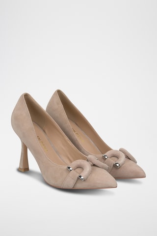 ##Escarpins en nubuck - Beige