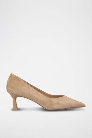 Escarpins en nubuck - Camel