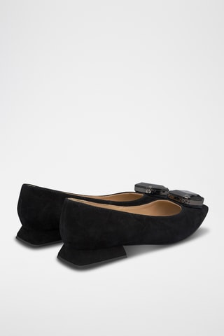 ##Ballerines en nubuck - Noir