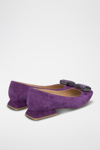 ##Ballerines en nubuck - Violet
