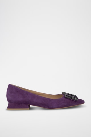 ##Ballerines en nubuck - Violet