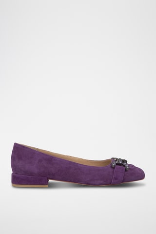 ##Ballerines en nubuck - Violet