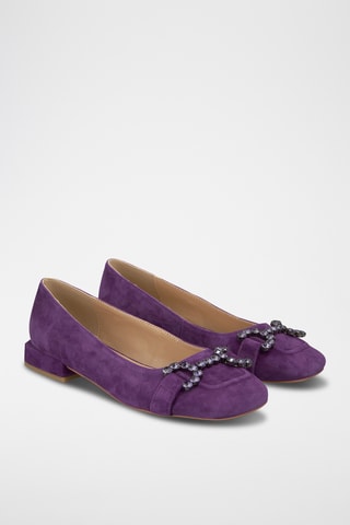 ##Ballerines en nubuck - Violet