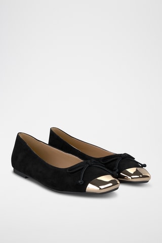 ##Ballerines en nubuck - Noir