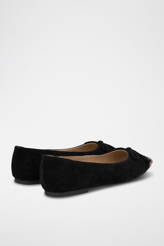 ##Ballerines en nubuck - Noir