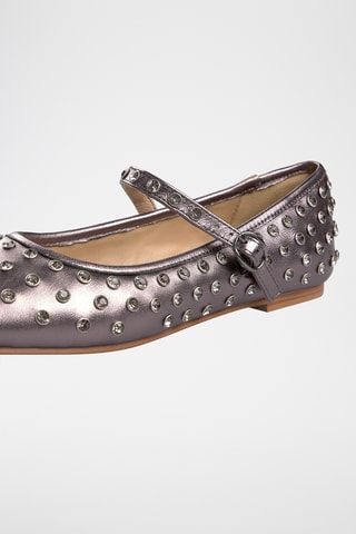 Babies en cuir - Violet