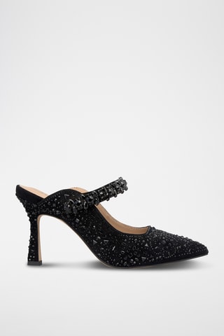 ##Mules à talons - Noir