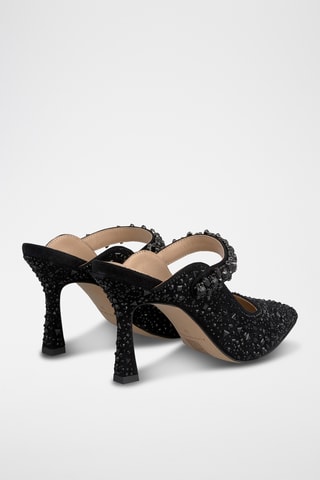 ##Mules à talons - Noir
