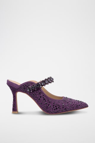 ##Mules à talons - Violet