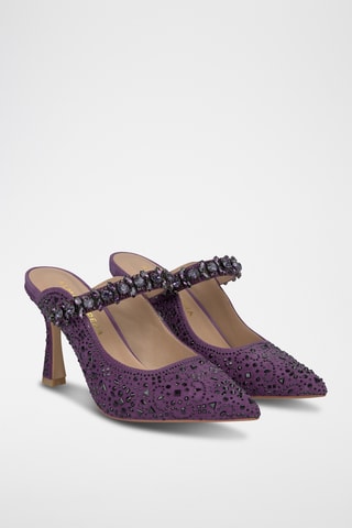 ##Mules à talons - Violet
