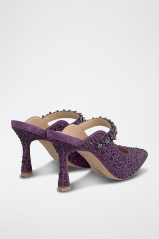 ##Mules à talons - Violet