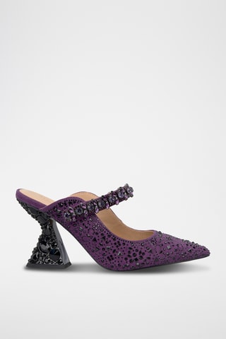 ##Mules à talons - Violet