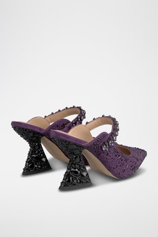 ##Mules à talons - Violet